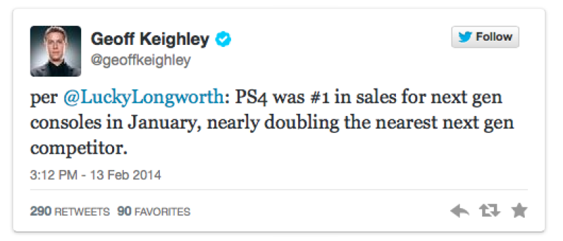 Sony Shares the Good News