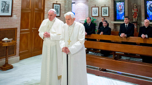 Pope Benedict and Pope Francis