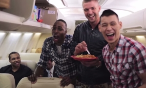 Jeremy Lin, Dwight Howard, and Chandler Parson