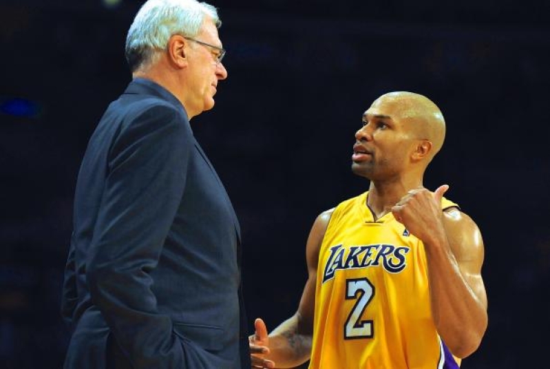 Phil Jackson and Derek Fisher