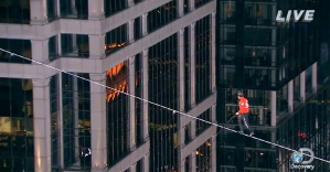 Nik Wallenda Chicago Skyline Tightrope Walk