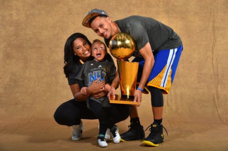 Steph Curry and family.