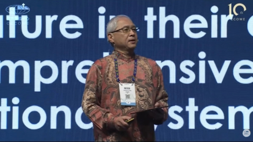 Rev. Dr. Joshua Ting, former General Secretary of CCCOWE, delivers a heartfelt appeal during the opening ceremony of the 10th CCOWE, urging church leaders to undergo deep renewal starting with spiritual repentance.
