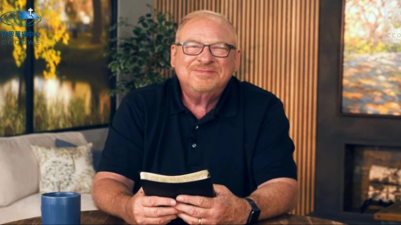 The Rev. Rick Warren delivers a message via video during the closing ceremony